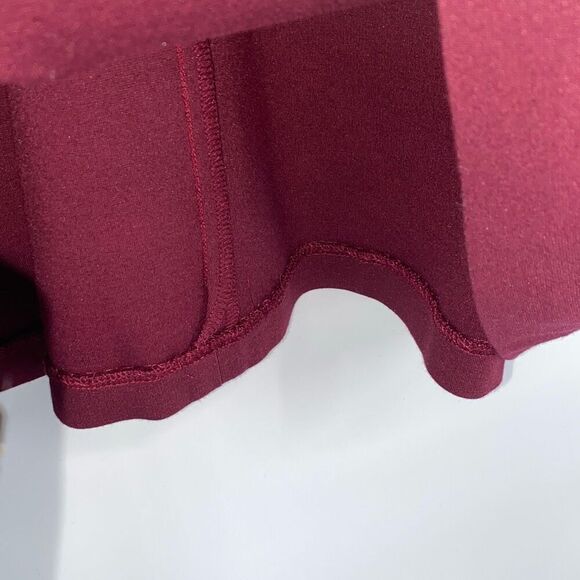 Talbots Audrey Mock Neck Ponte Jersey A-Line Dress 3/4 Sleeve Wine Sz 18WP - Picture 8 of 12